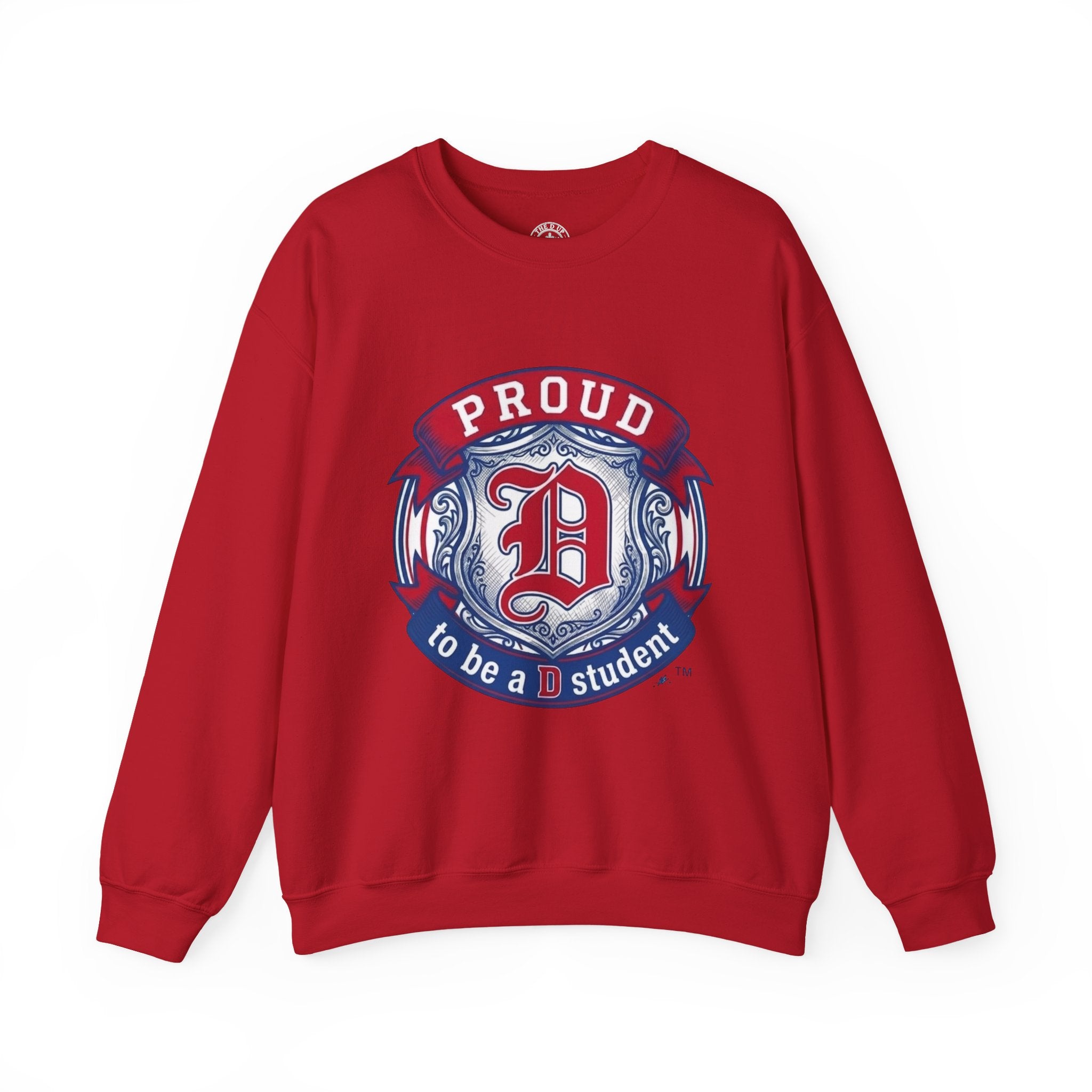 Proud to Be a D Detroit Crewneck Sweatshirt — Vintage Crest Motor City Pullover