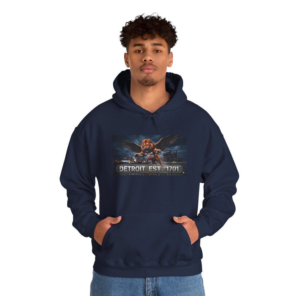 Men's Detroit Fliger Guardian Hoodie — Detroit Est. 1701 City Pride Pullover