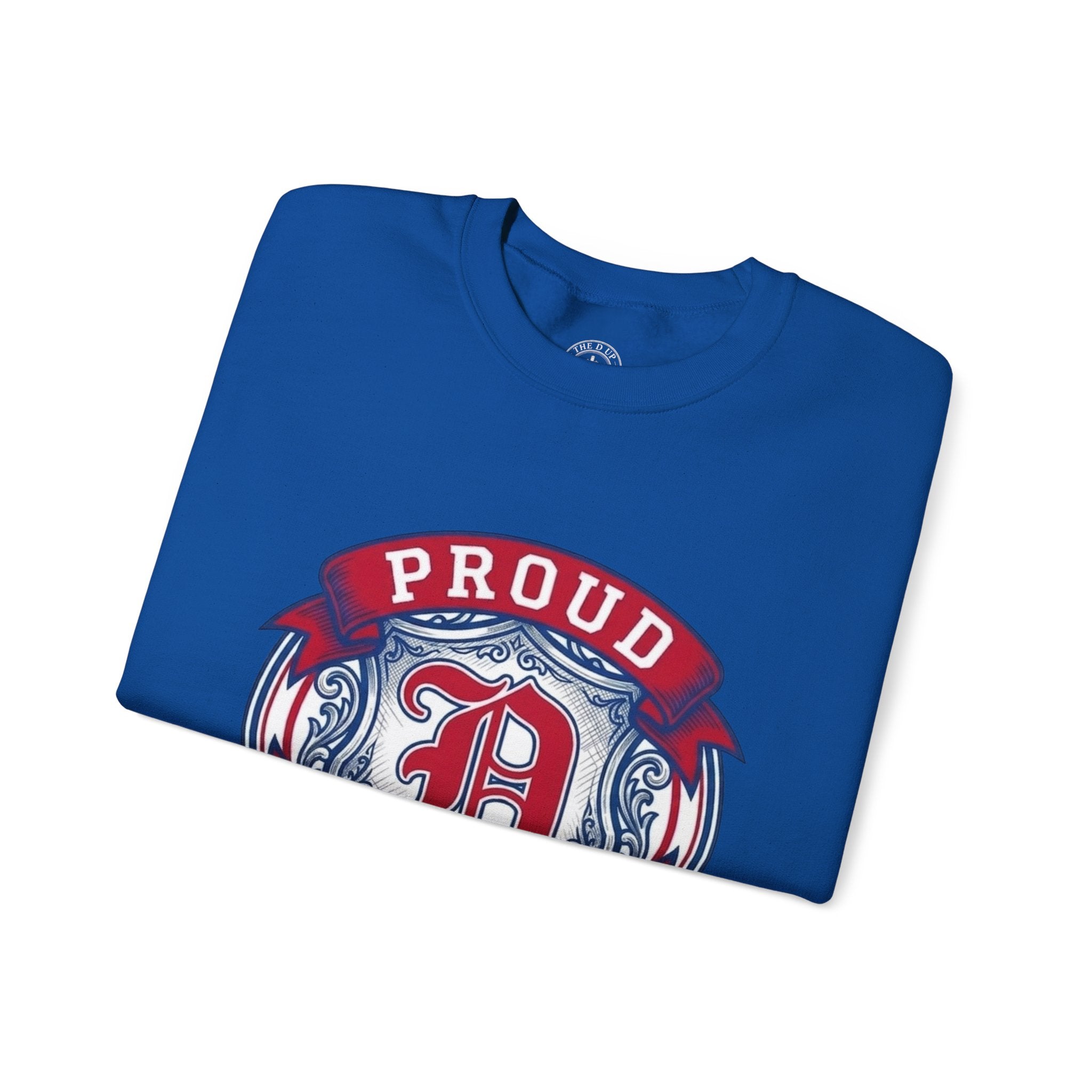 Proud to Be a D Detroit Crewneck Sweatshirt — Vintage Crest Motor City Pullover