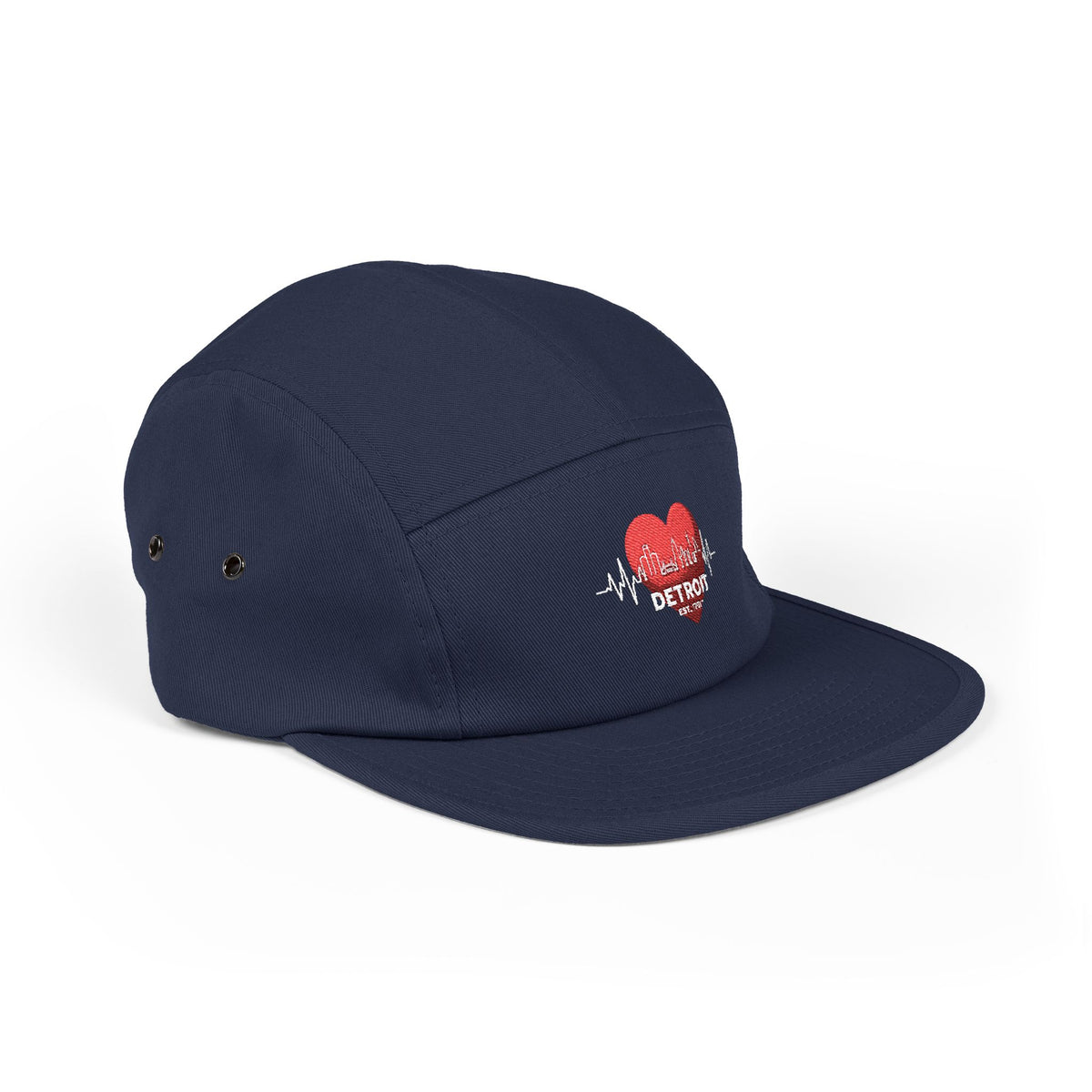 Detroit Heartbeat Embroidered 5-Panel Cap