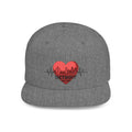 Detroit Heartbeat Snapback Hat — Embroidered City Heart Graphic