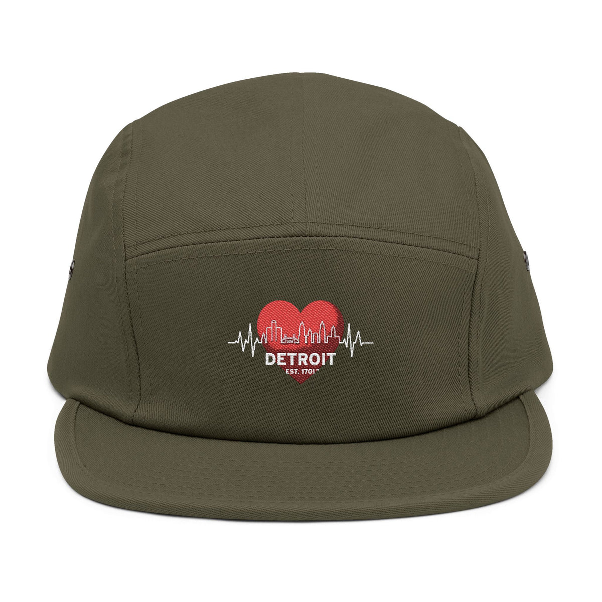 Detroit Heartbeat Embroidered 5-Panel Cap