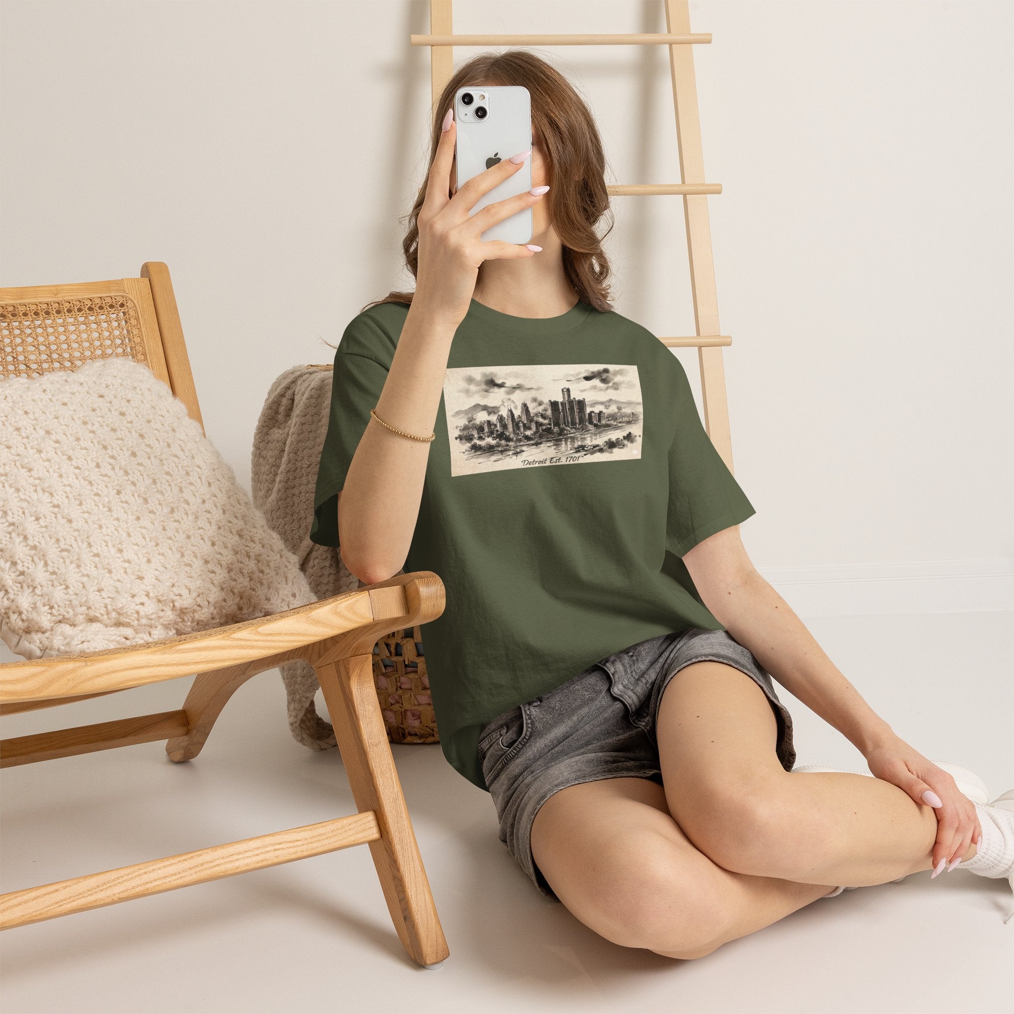 Detroit Pride Vintage Skyline Tee — "Detroit, Est. 1701" Cotton T-Shirt | Motor City Roots