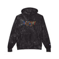 Unisex Detroit Paint Spatter Tie-Dye Embroidered Hoodie