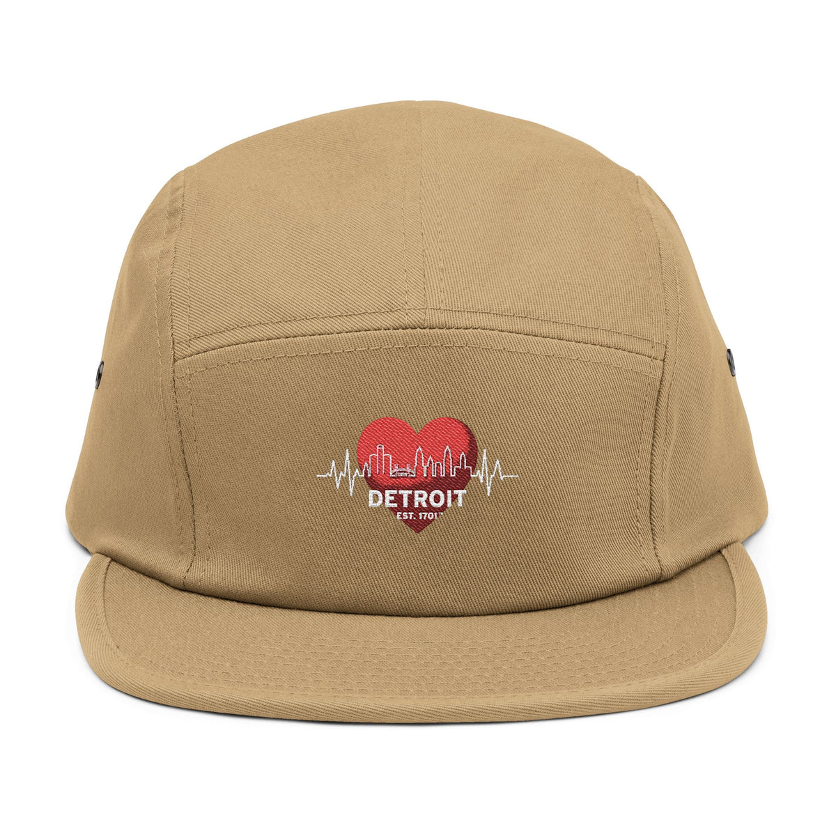 Detroit Heartbeat Embroidered 5-Panel Cap