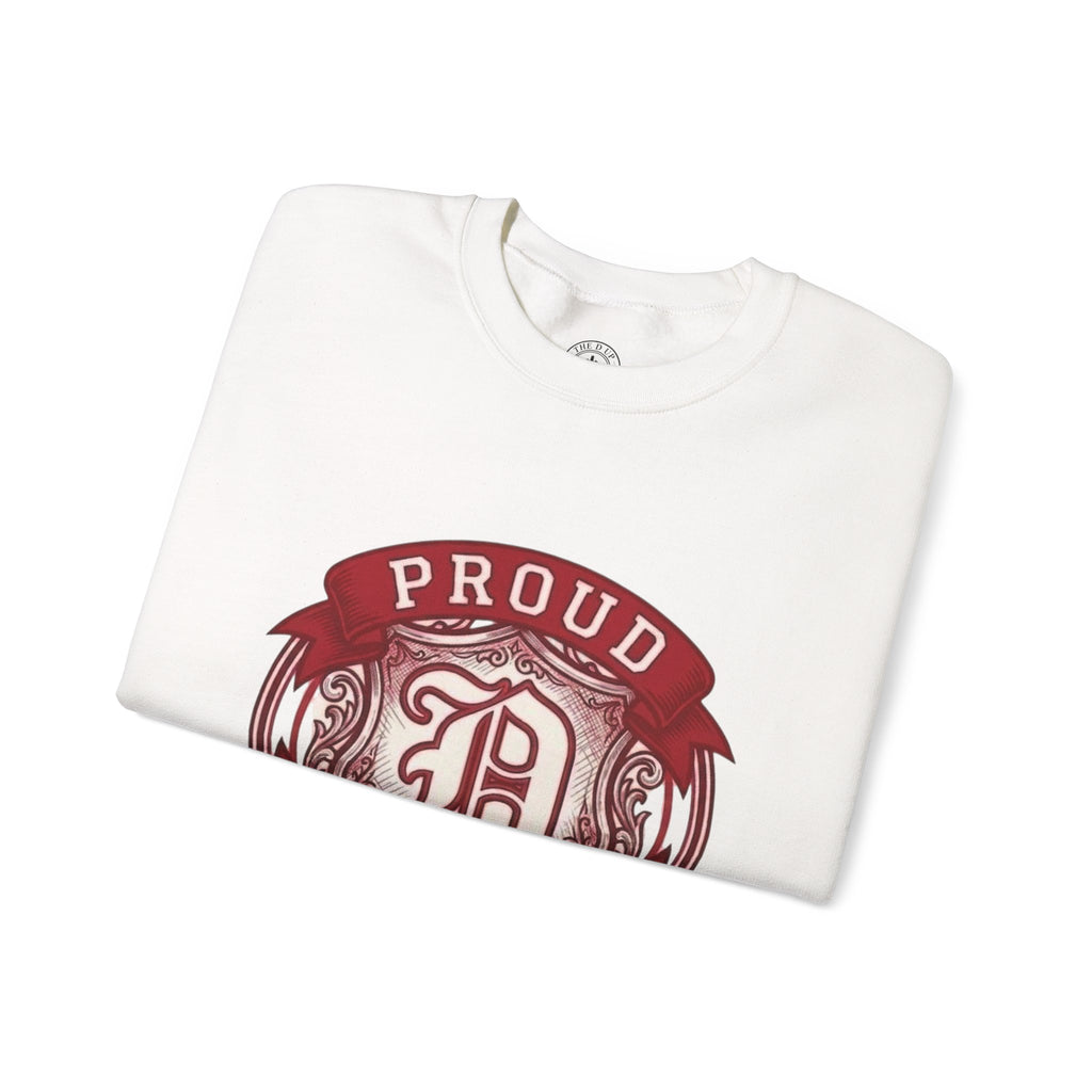 Proud to Be a D Detroit Crewneck Sweatshirt — Vintage Crest Motor City Pullover