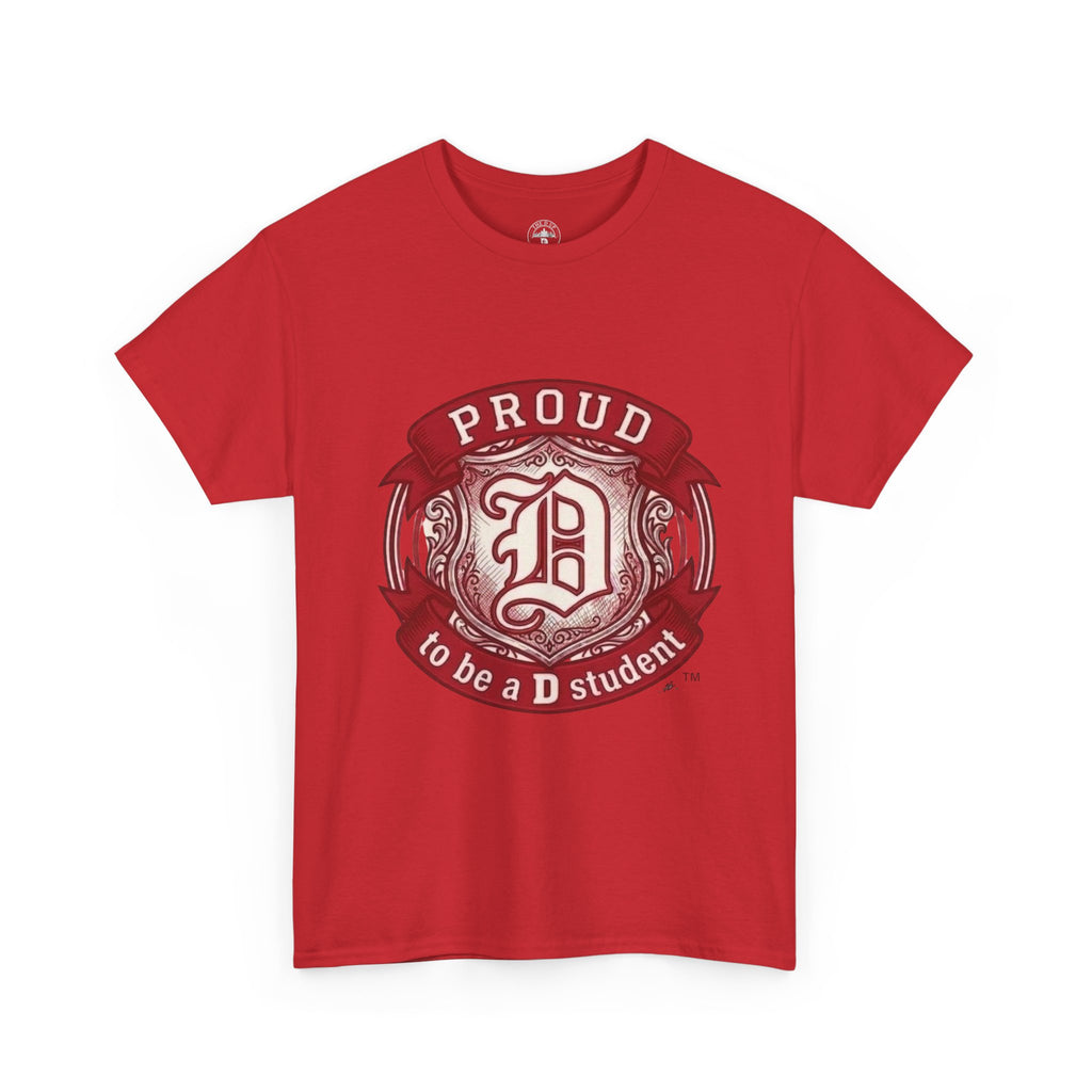 Detroit Pride "D Student" Vintage Crest T-Shirt — Motor City Hometown Graphic Cotton Tee