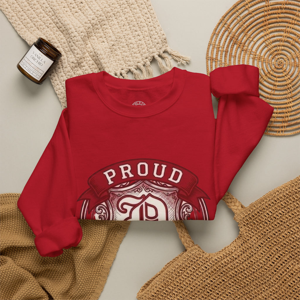 Proud to Be a D Detroit Crewneck Sweatshirt — Vintage Crest Motor City Pullover