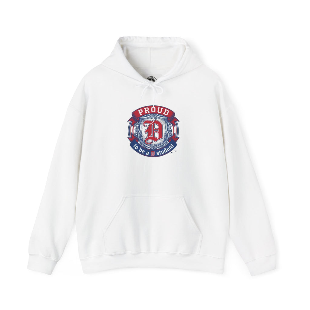 Detroit Pride Crest Hoodie — Vintage Motor City Varsity Pullover | Proud to Be a D