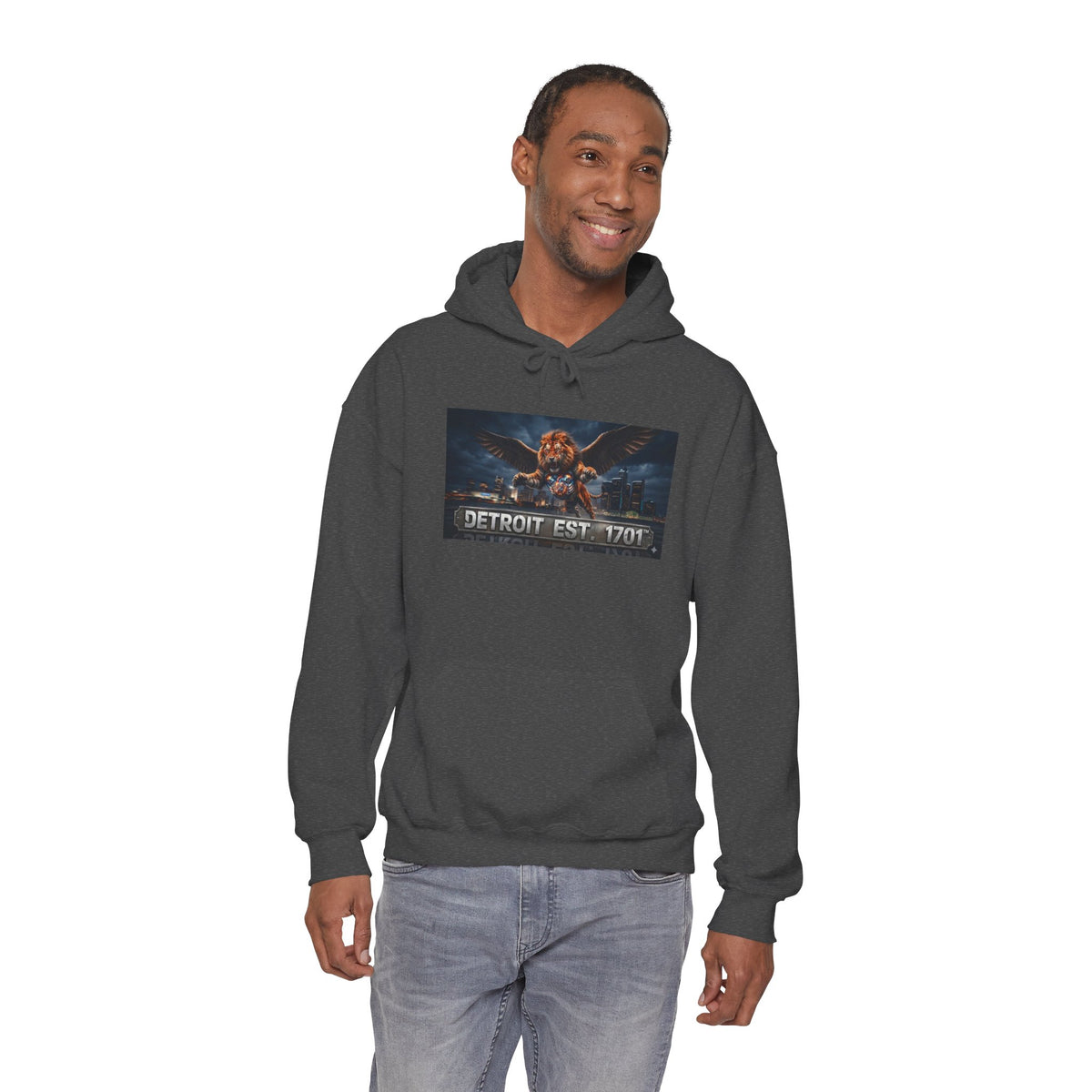Men's Detroit Fliger Guardian Hoodie — Detroit Est. 1701 City Pride Pullover