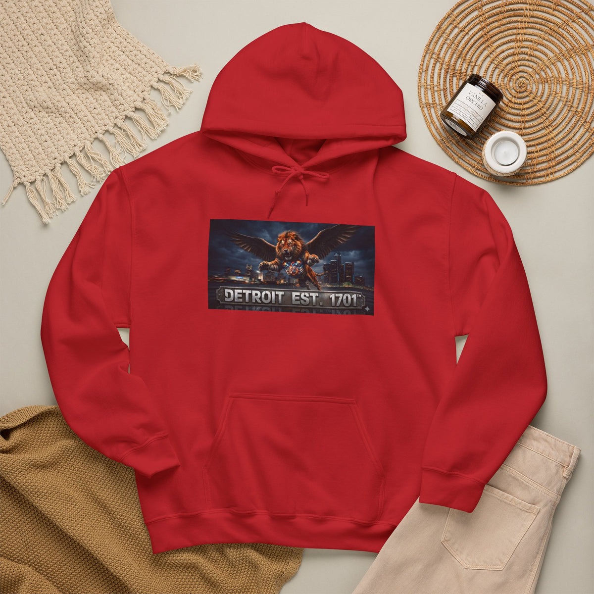 Men's Detroit Fliger Guardian Hoodie — Detroit Est. 1701 City Pride Pullover