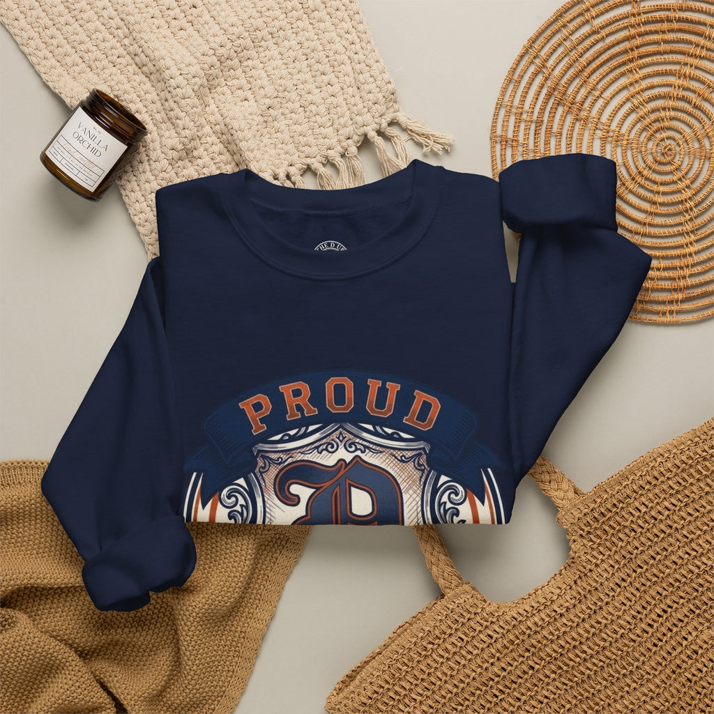 Proud to Be a D Detroit Crewneck Sweatshirt(Unisex)
