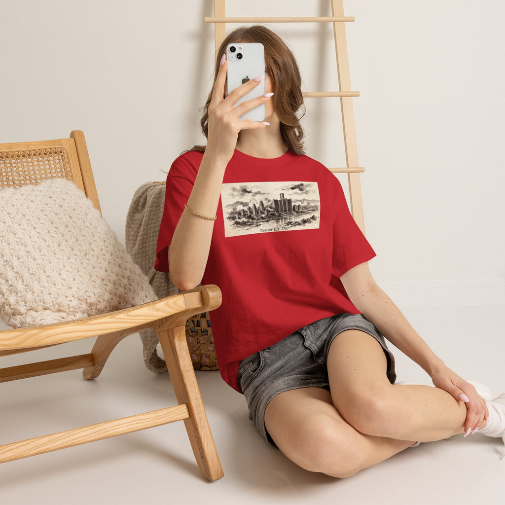 Detroit Pride Vintage Skyline Tee — "Detroit, Est. 1701" Cotton T-Shirt | Motor City Roots