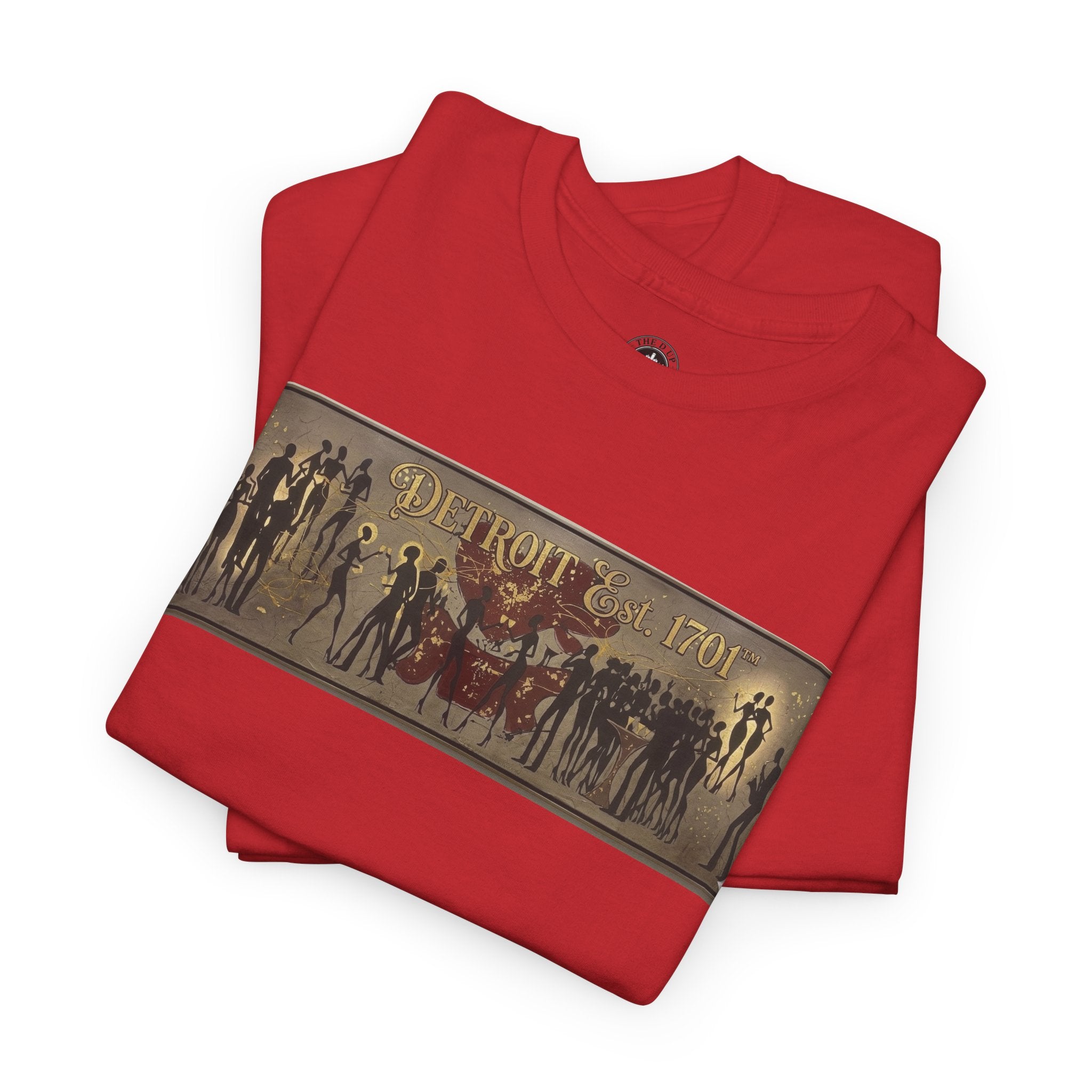 Detroit Pride Vintage Silhouette Artwork Tee — Motor City Midnight Graphic Cotton T-Shirt