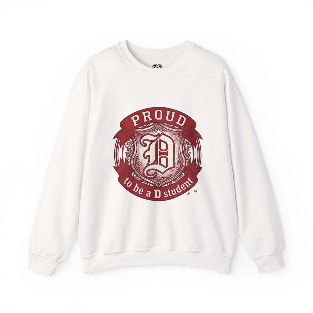 Proud to Be a D Detroit Crewneck Sweatshirt — Vintage Crest Motor City Pullover