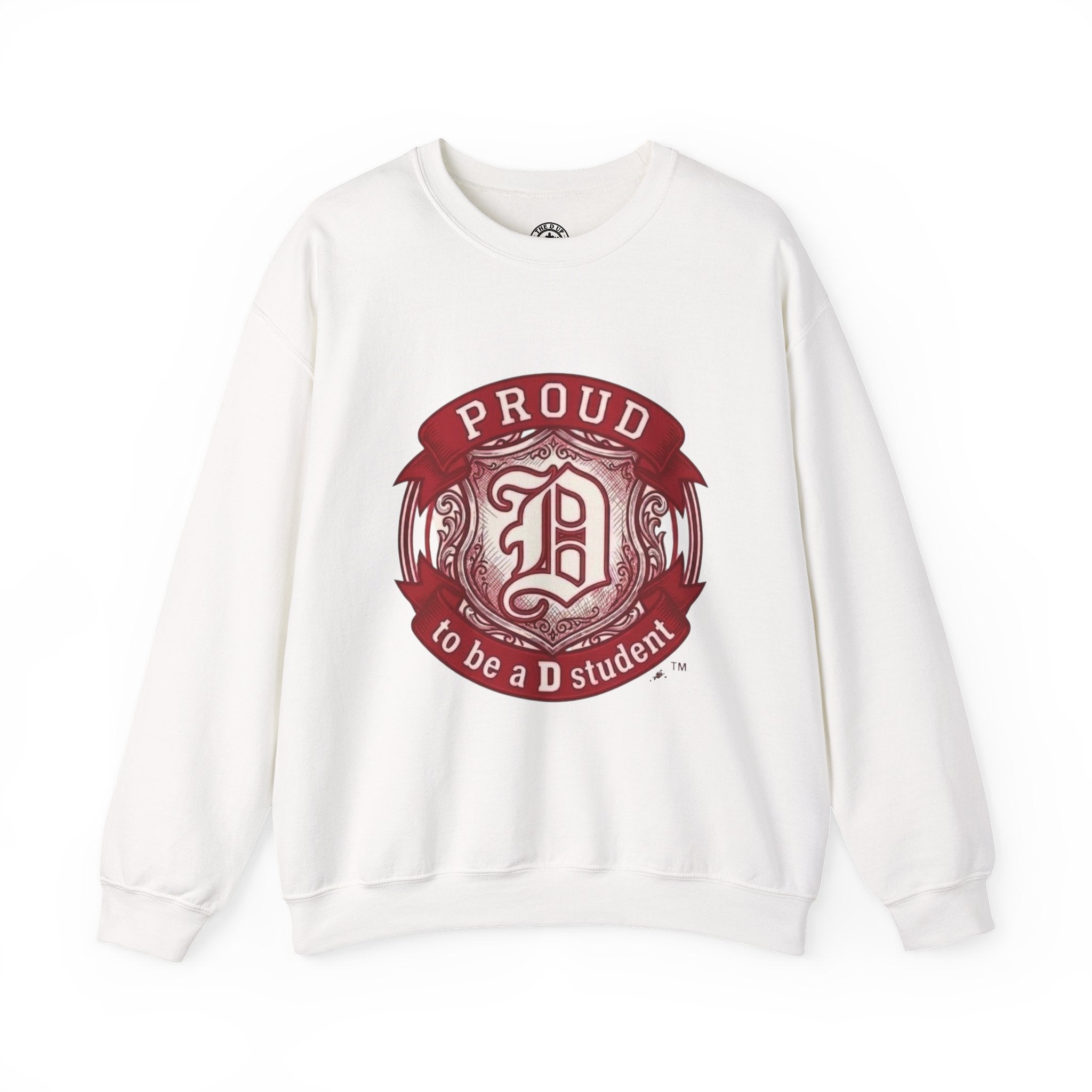 Proud to Be a D Detroit Crewneck Sweatshirt — Vintage Crest Motor City Pullover