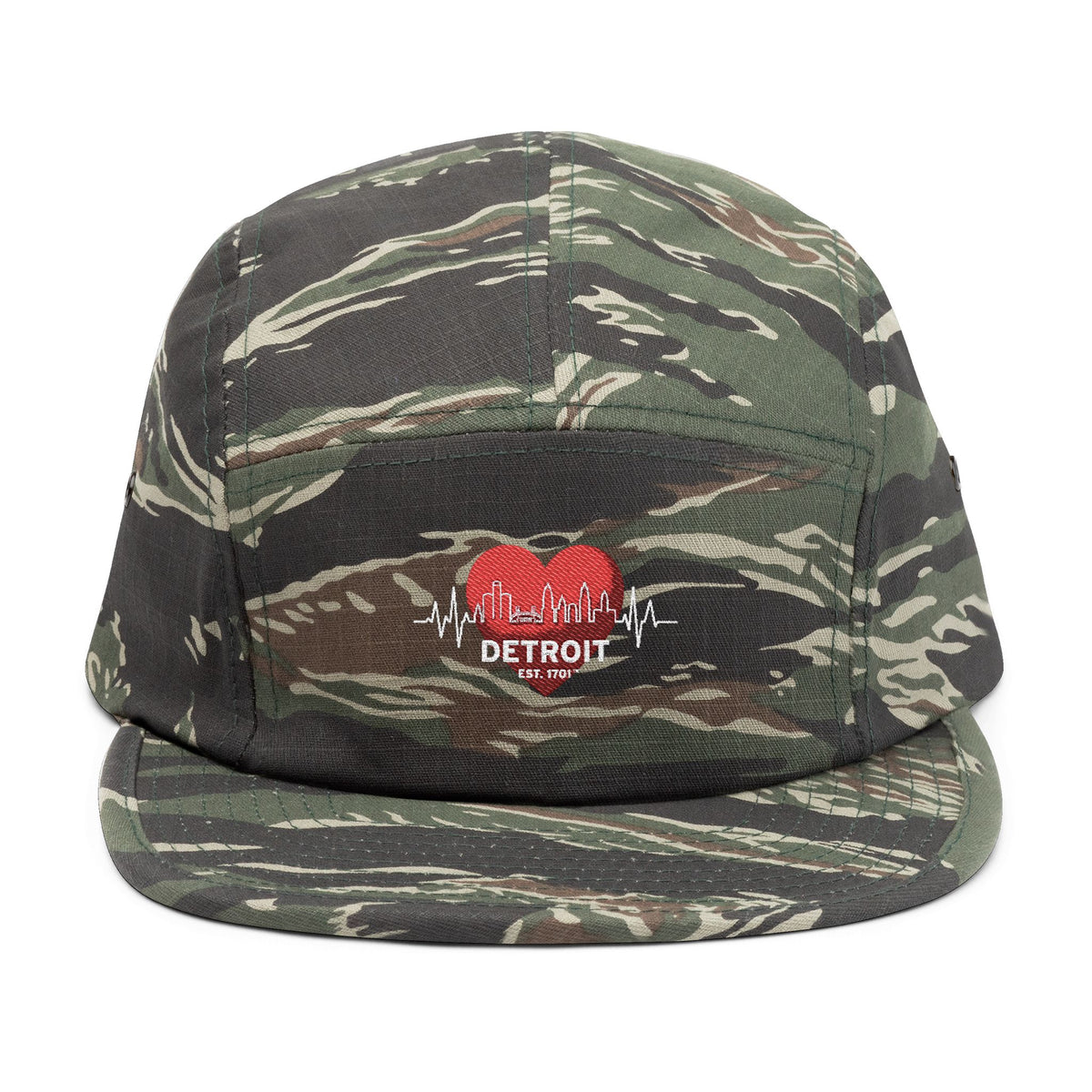 Detroit Heartbeat Embroidered 5-Panel Cap