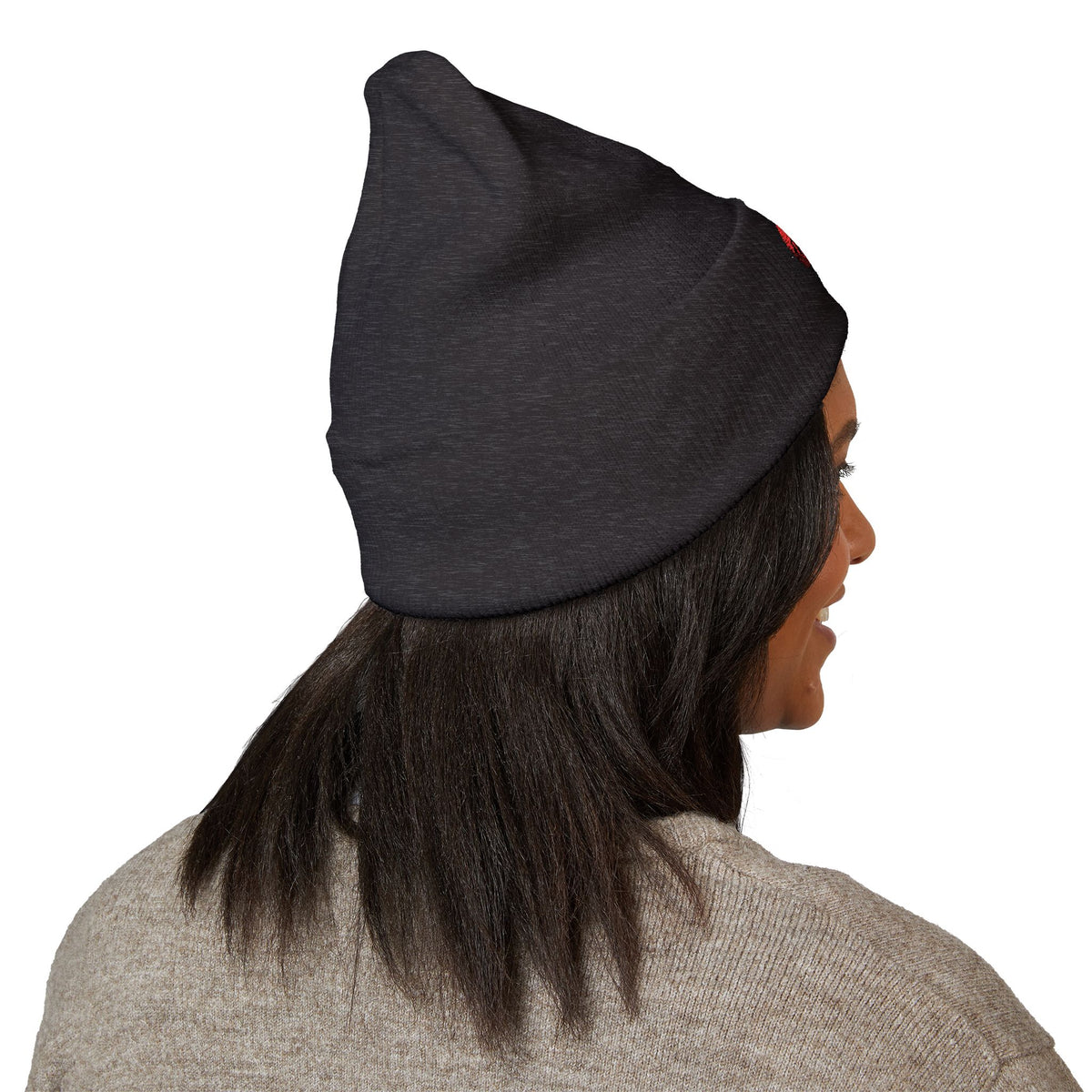 Detroit Heartbeat Beanie — Embroidered Cuffed Knit Hat