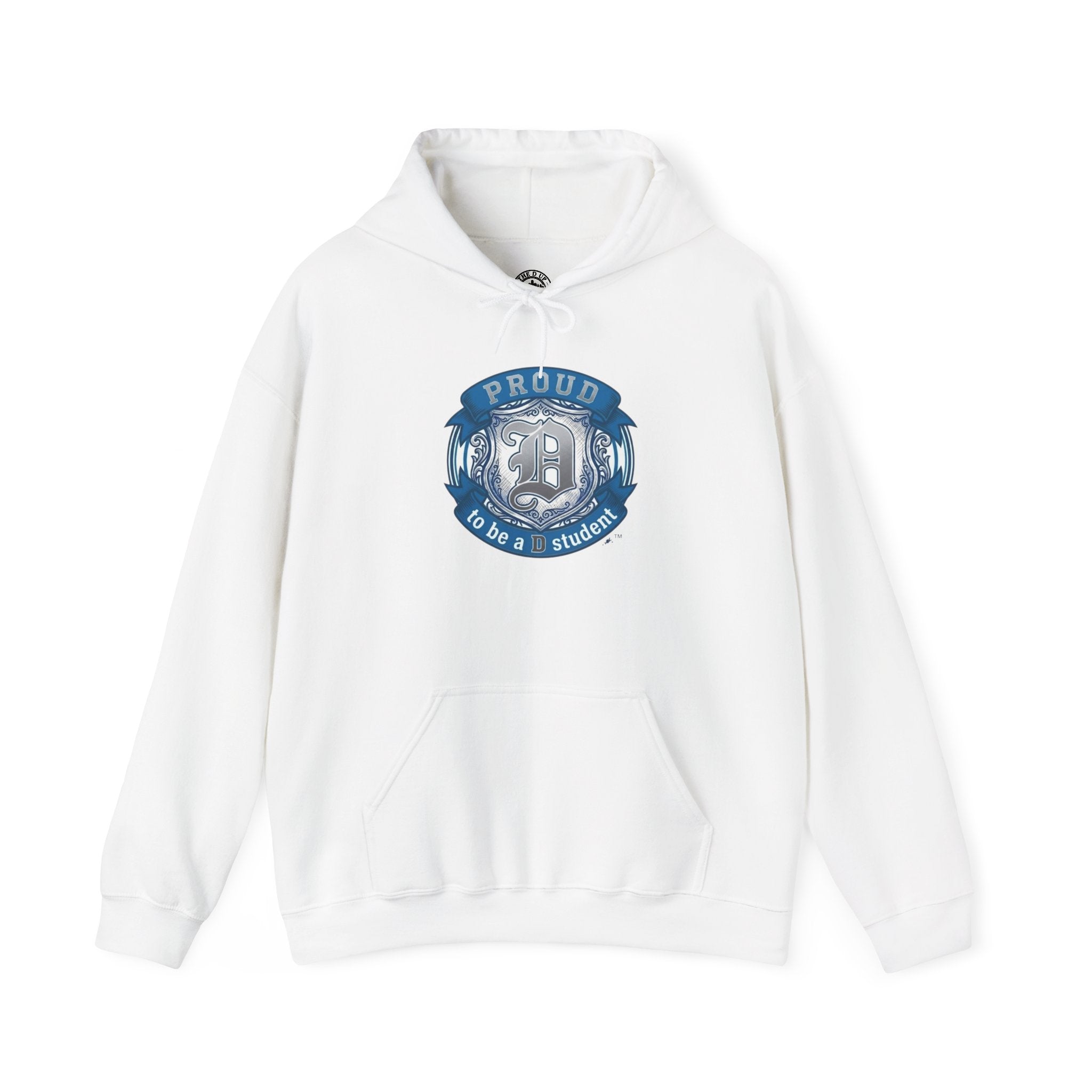 Detroit Pride Crest Hoodie — Vintage Motor City Varsity Pullover | Proud to Be a D