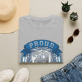 Detroit Pride "PROUD" Vintage Crest T-Shirt — Motor City Hometown Graphic Cotton Tee