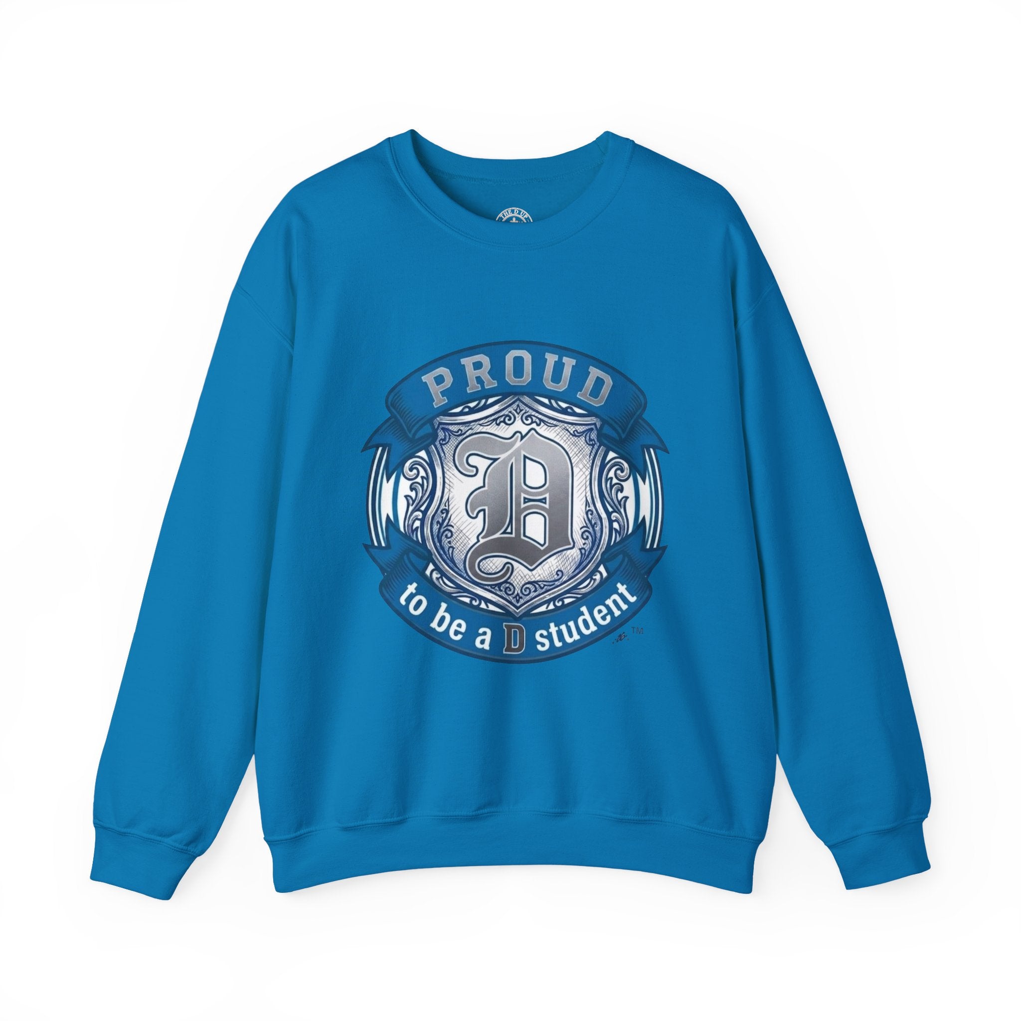 Proud to Be a D Detroit Crewneck Sweatshirt — Vintage Crest Motor City Pullover