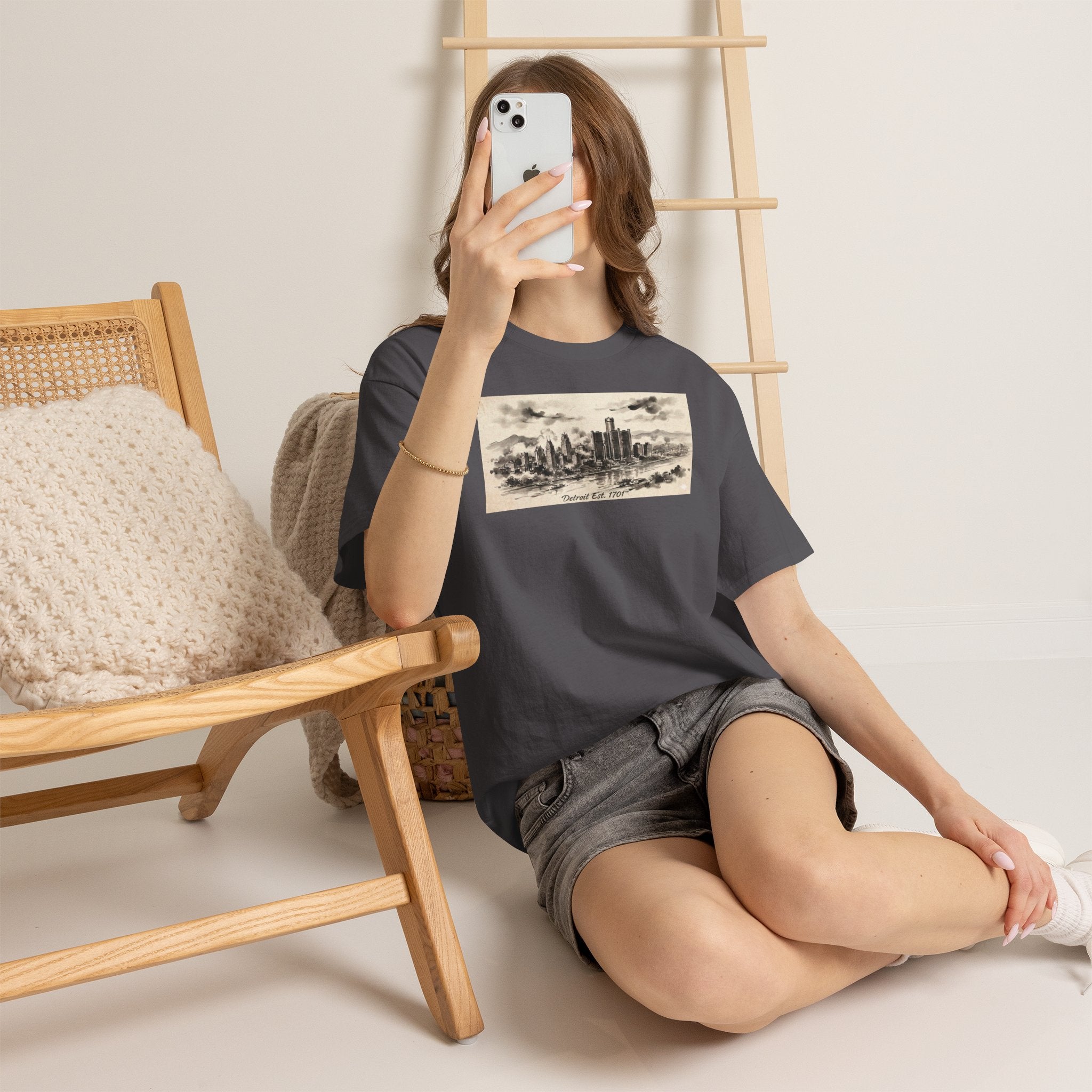 Detroit Pride Vintage Skyline Tee — "Detroit, Est. 1701" Cotton T-Shirt | Motor City Roots