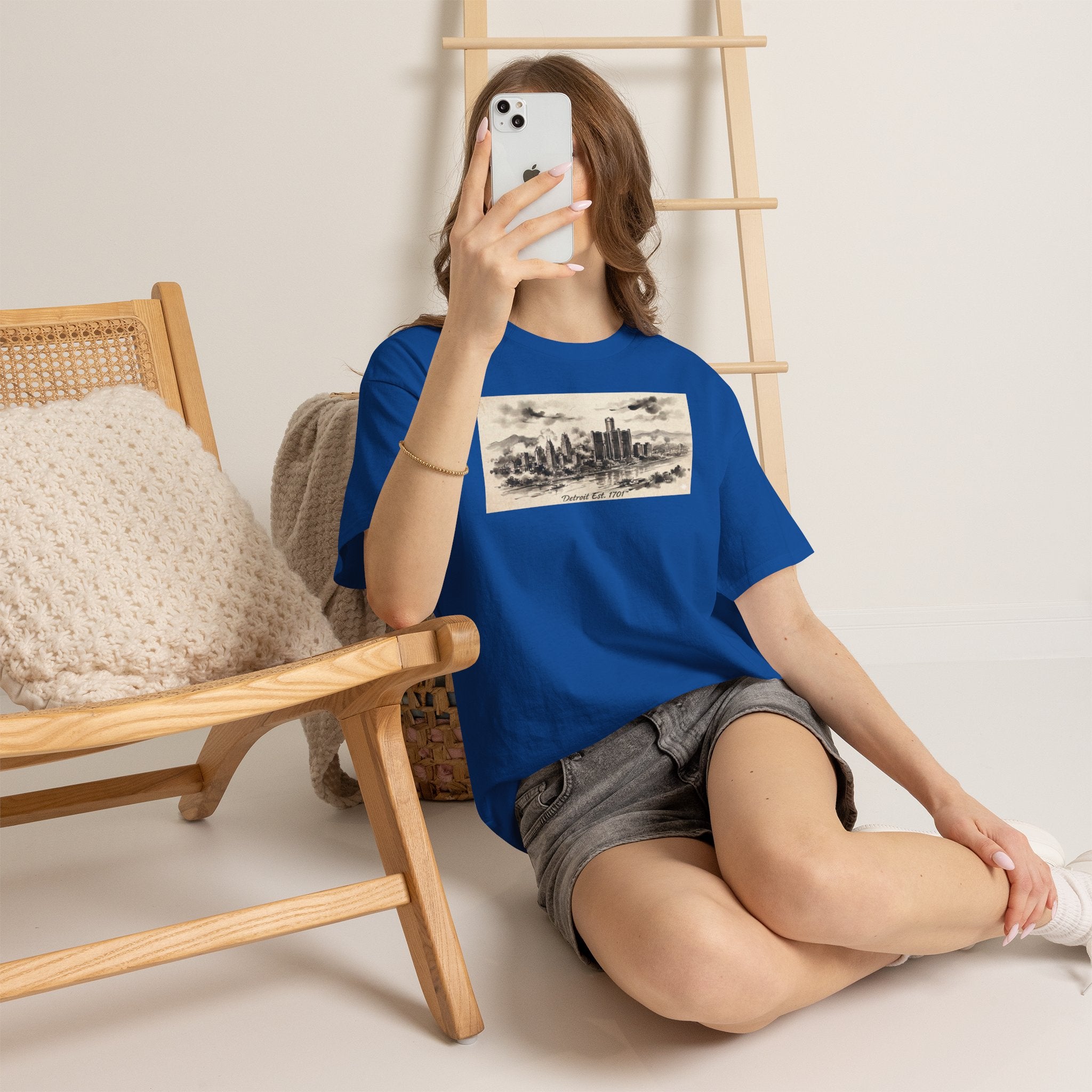 Detroit Pride Vintage Skyline Tee — "Detroit, Est. 1701" Cotton T-Shirt | Motor City Roots