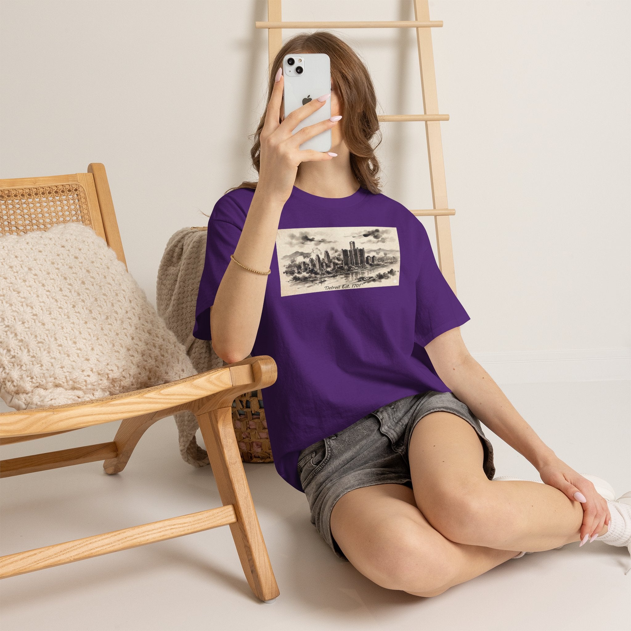 Detroit Pride Vintage Skyline Tee — "Detroit, Est. 1701" Cotton T-Shirt | Motor City Roots