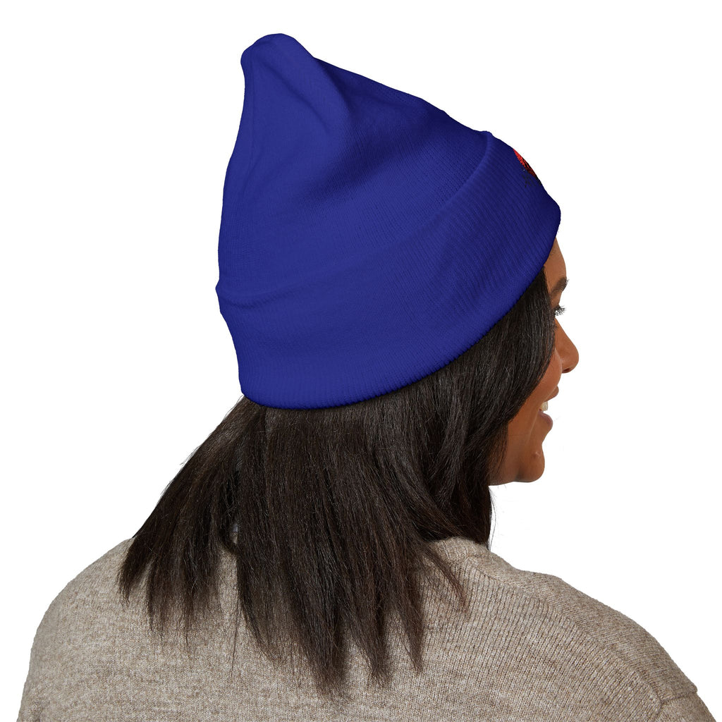 Detroit Heartbeat Beanie — Embroidered Cuffed Knit Hat