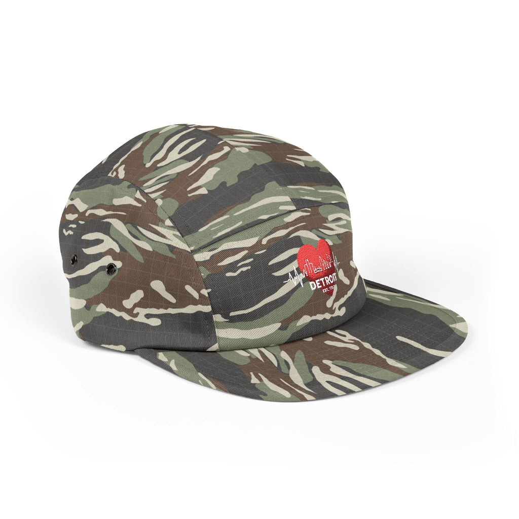 Detroit Heartbeat Embroidered 5-Panel Cap