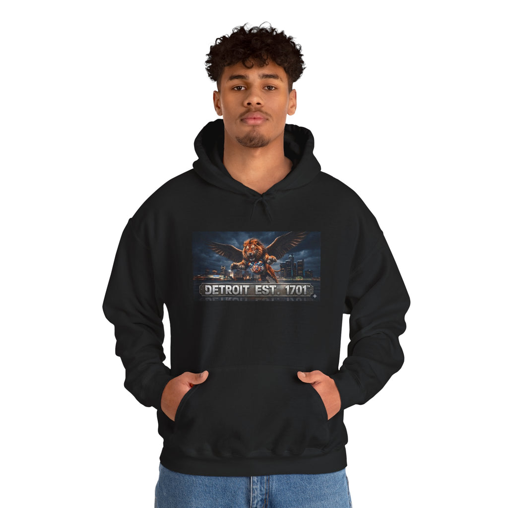 Men's Detroit Fliger Guardian Hoodie — Detroit Est. 1701 City Pride Pullover