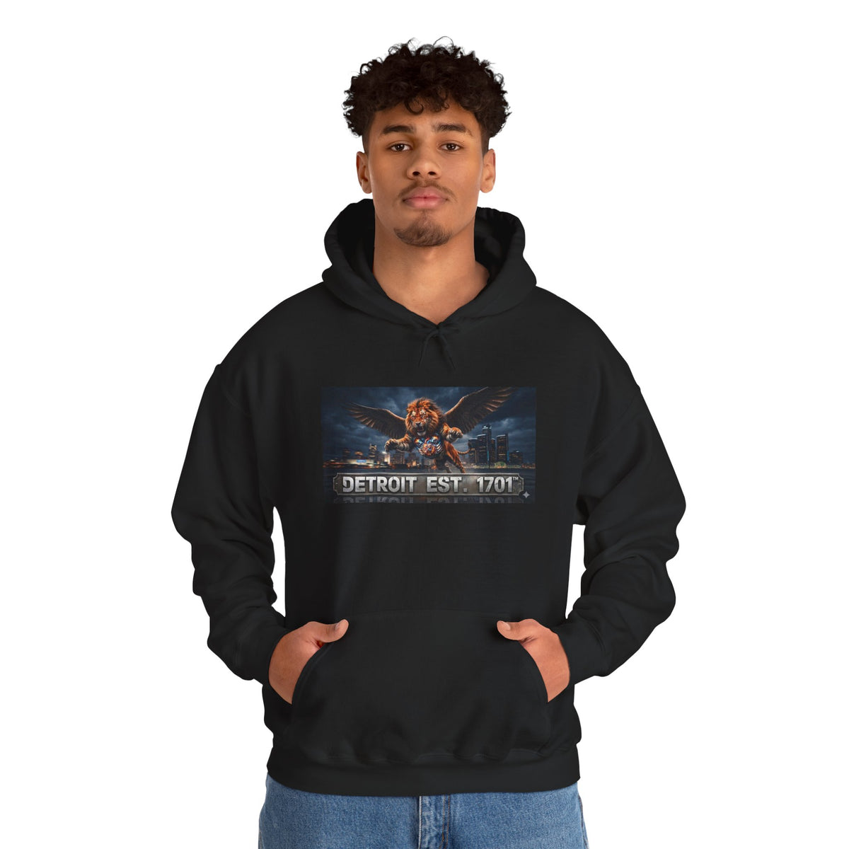 Men's Detroit Fliger Guardian Hoodie — Detroit Est. 1701 City Pride Pullover