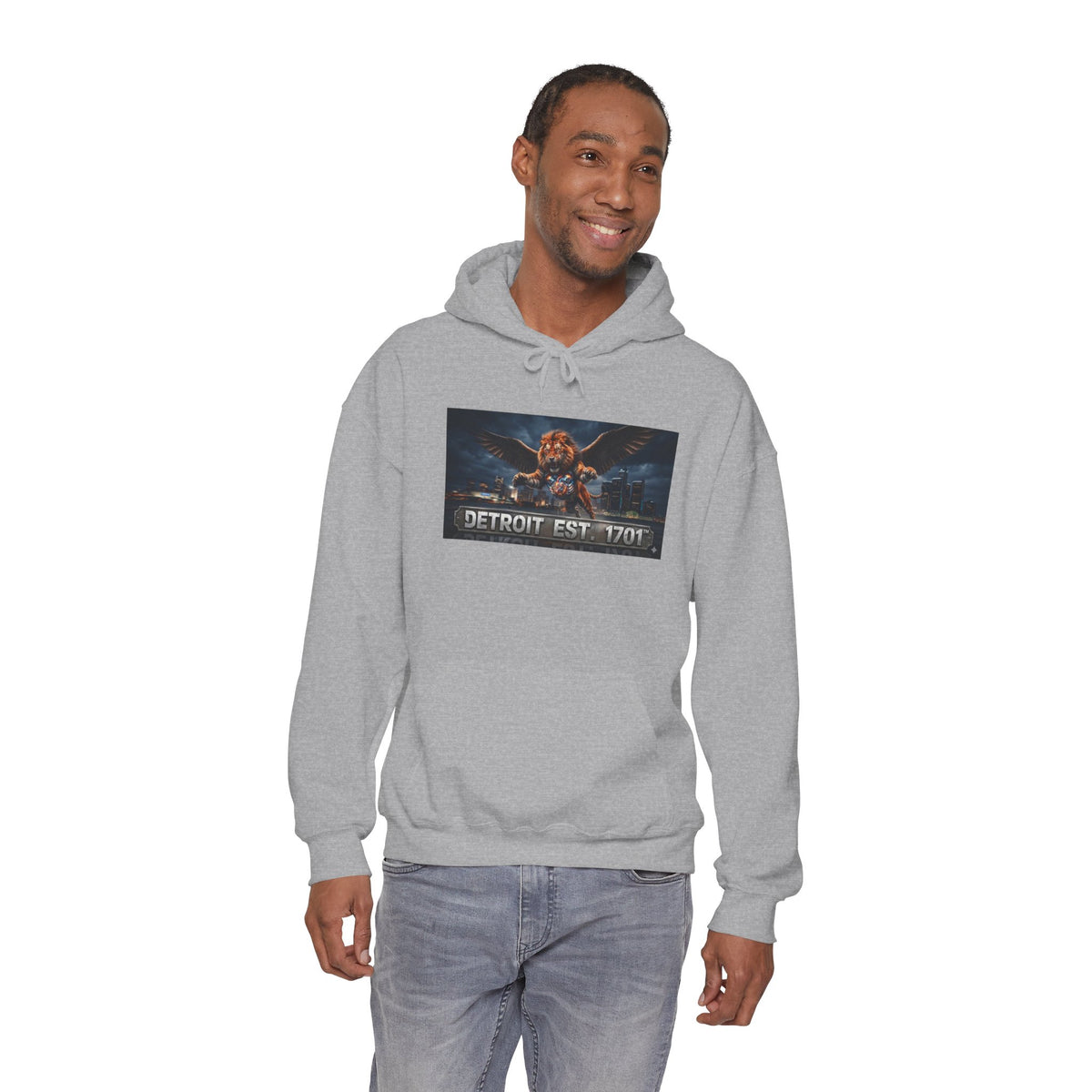 Men's Detroit Fliger Guardian Hoodie — Detroit Est. 1701 City Pride Pullover