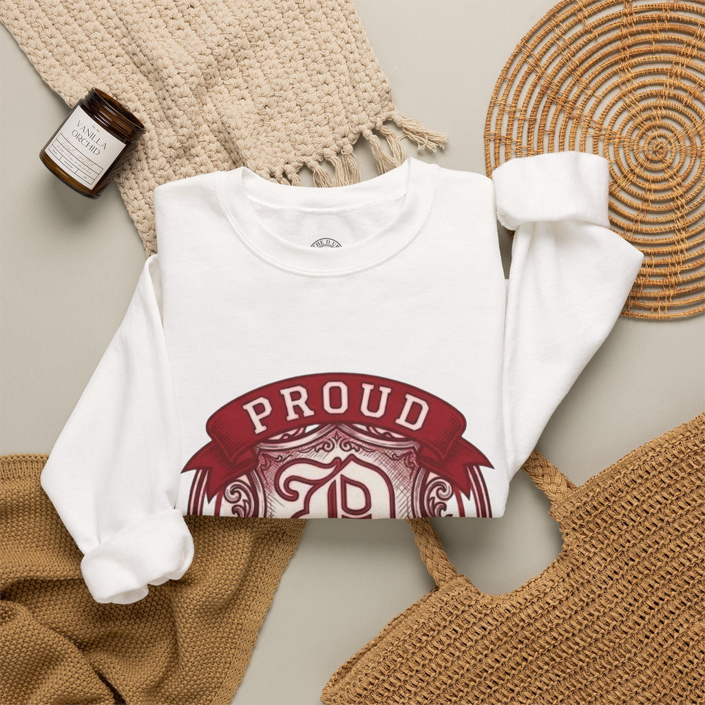 Proud to Be a D Detroit Crewneck Sweatshirt — Vintage Crest Motor City Pullover