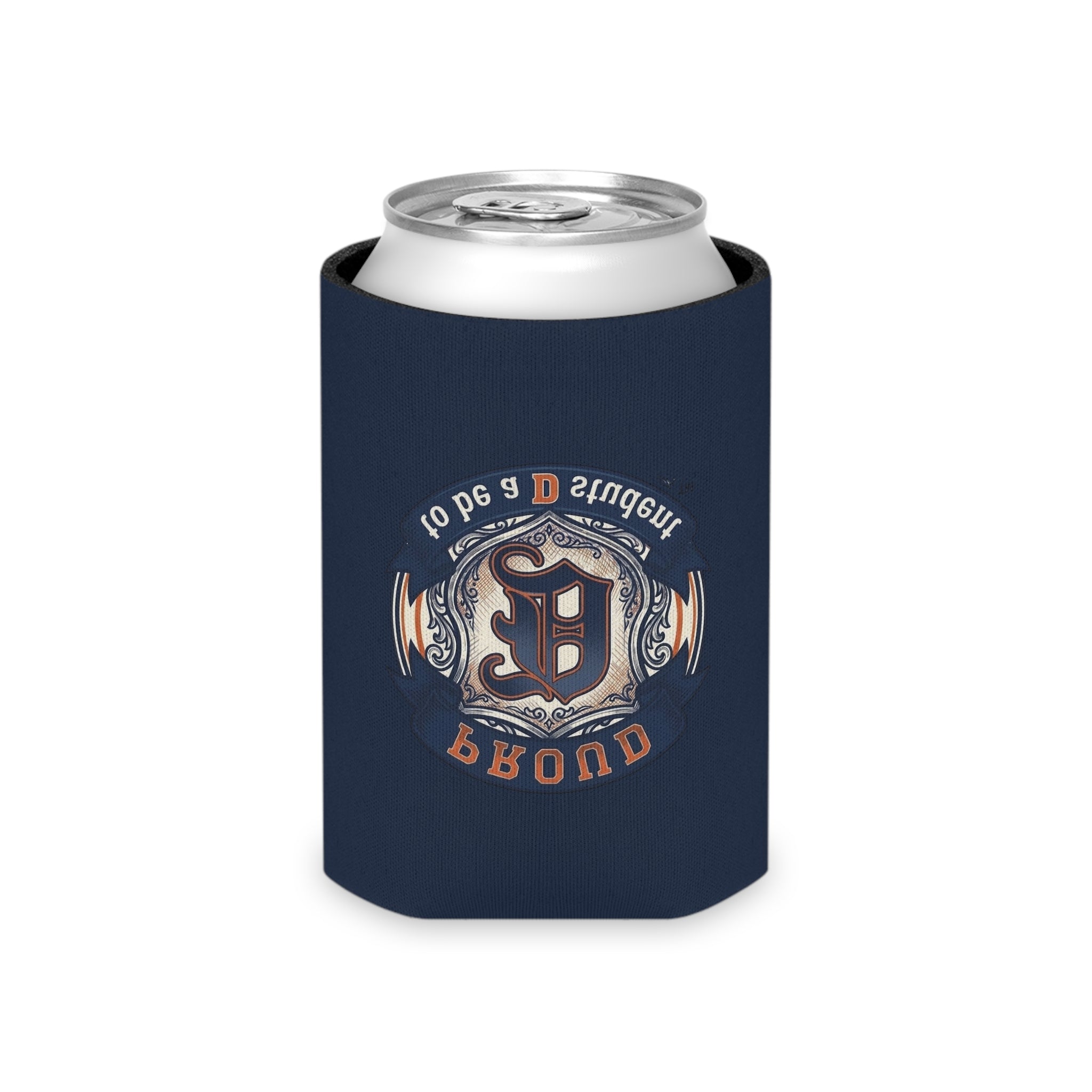 Detroit Pride Can Cooler — Motor City Graphic Insulated Drink Sleeve