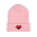 Detroit Heartbeat Beanie — Embroidered Cuffed Knit Hat