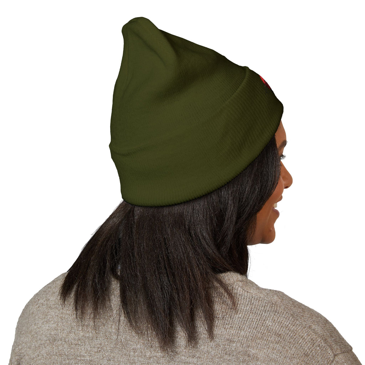 Detroit Heartbeat Beanie — Embroidered Cuffed Knit Hat