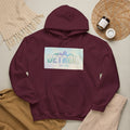 Women's Detroit Skyline Hoodie — Pastel Retro Cityscape "DETROIT Est. 1701"