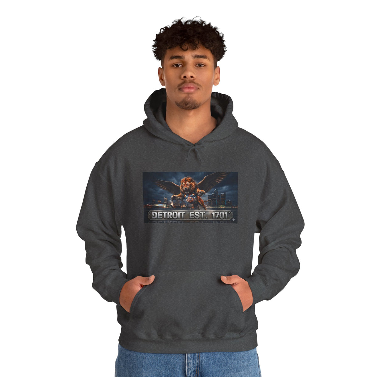 Men's Detroit Fliger Guardian Hoodie — Detroit Est. 1701 City Pride Pullover