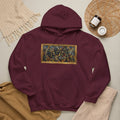 Detroit Abstract Cubist Art Hoodie — Framed Modern Painting Graphic Pullover | Motor City Culture