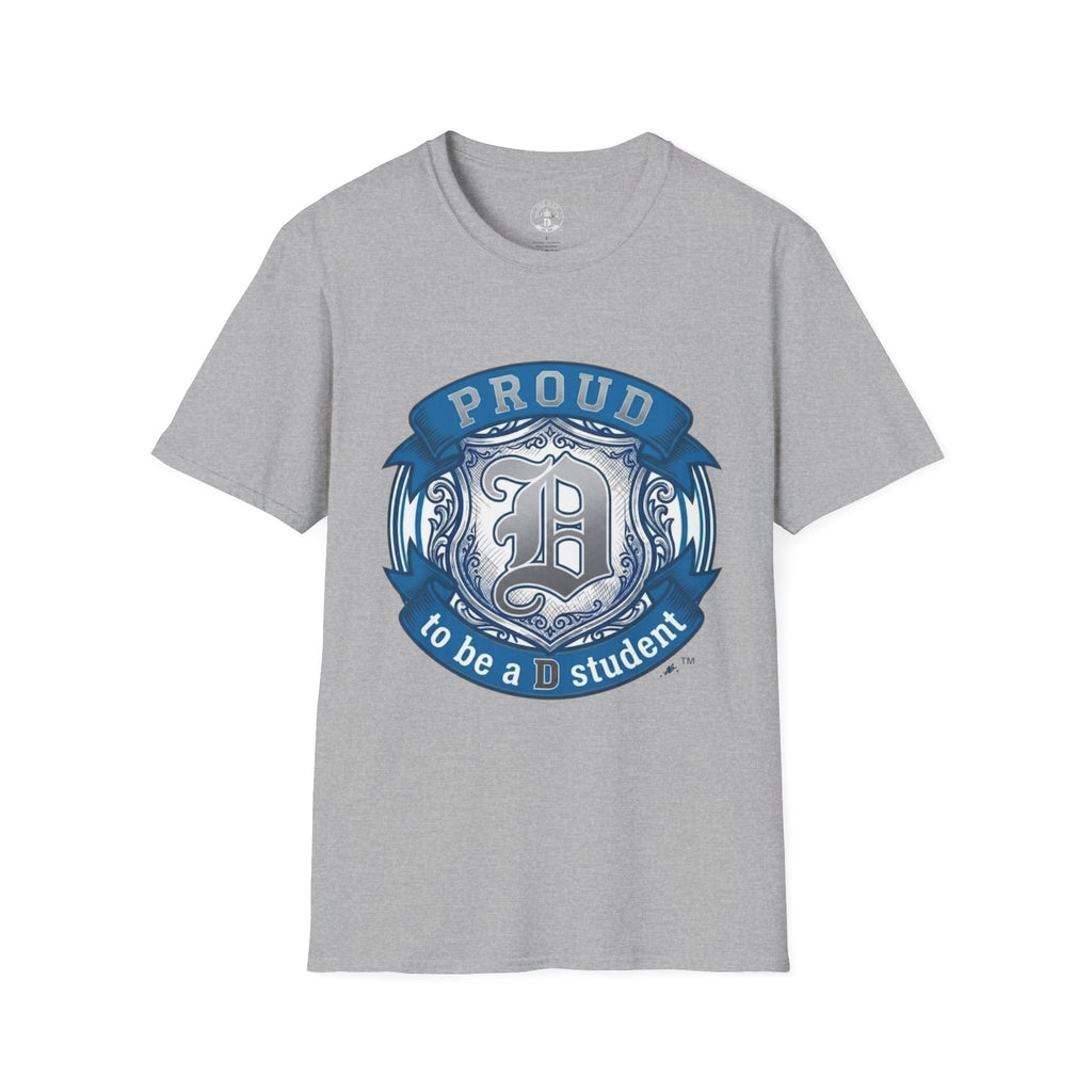 Detroit Pride "PROUD" Vintage Crest T-Shirt — Motor City Hometown Graphic Cotton Tee