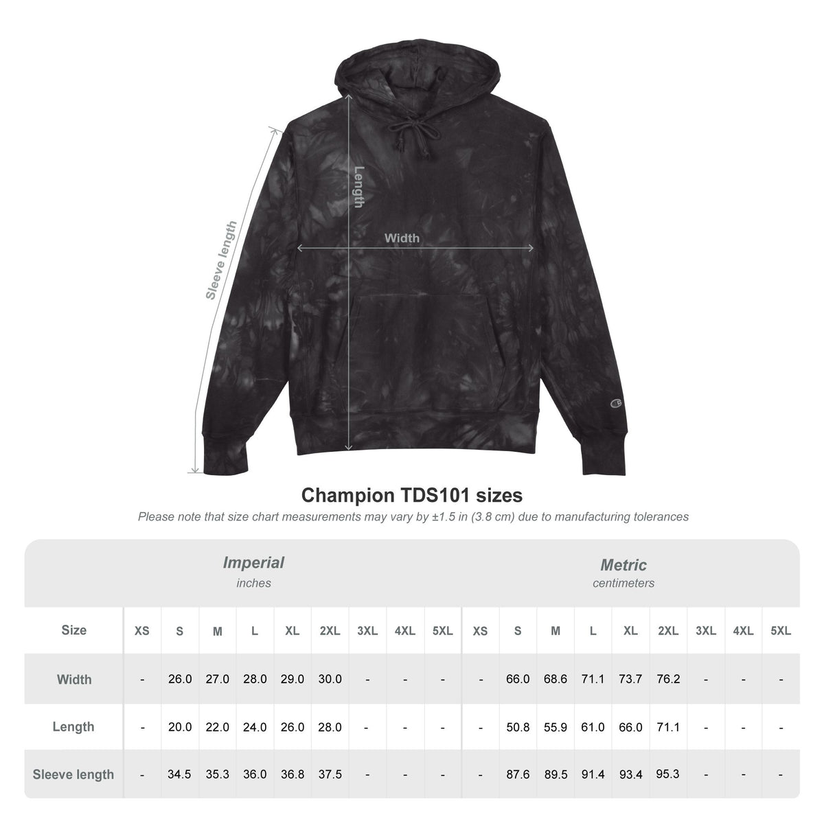 Unisex Detroit Paint Spatter Tie-Dye Embroidered Hoodie