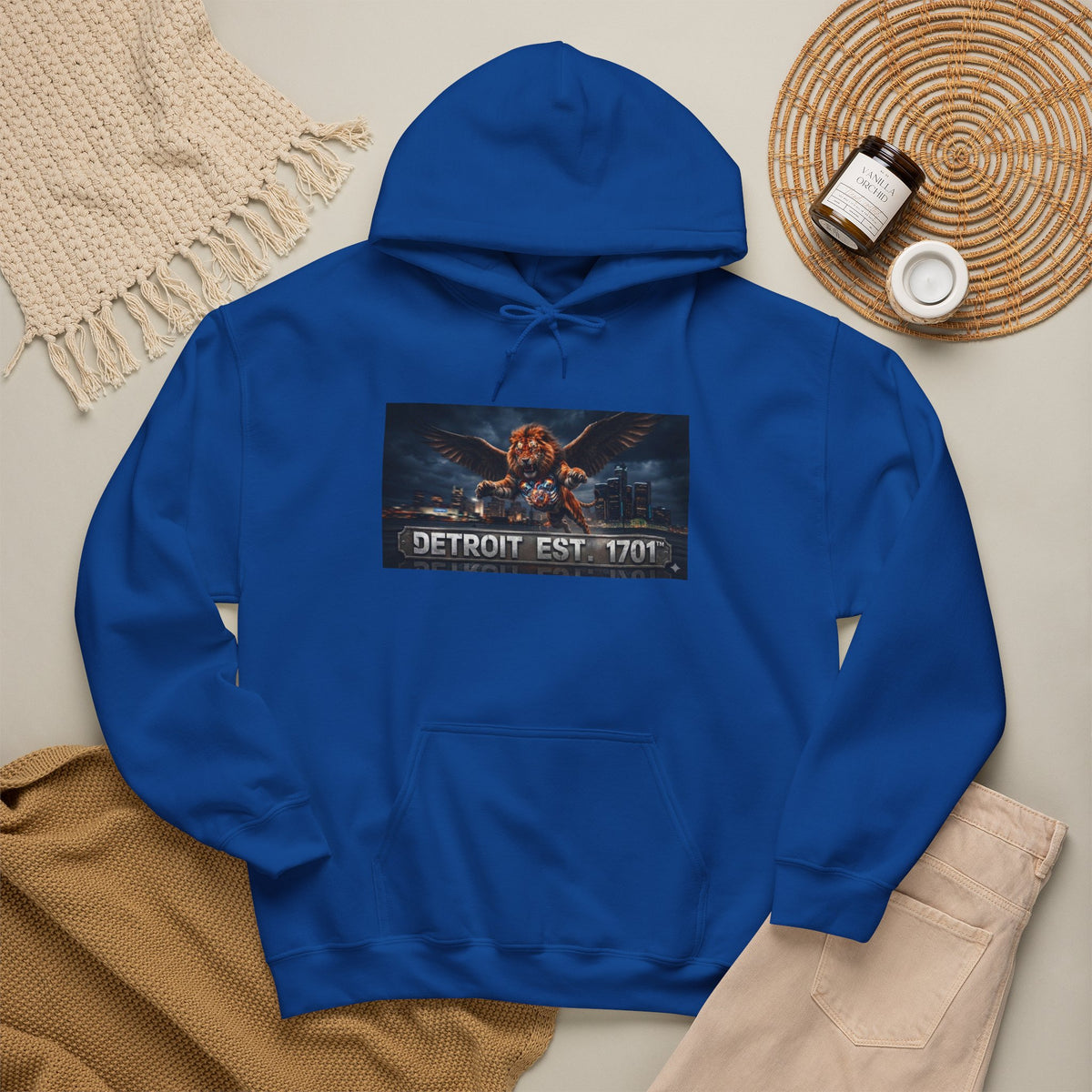 Men's Detroit Fliger Guardian Hoodie — Detroit Est. 1701 City Pride Pullover