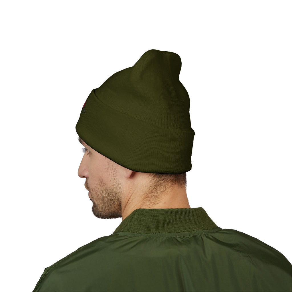Detroit Heartbeat Beanie — Embroidered Cuffed Knit Hat