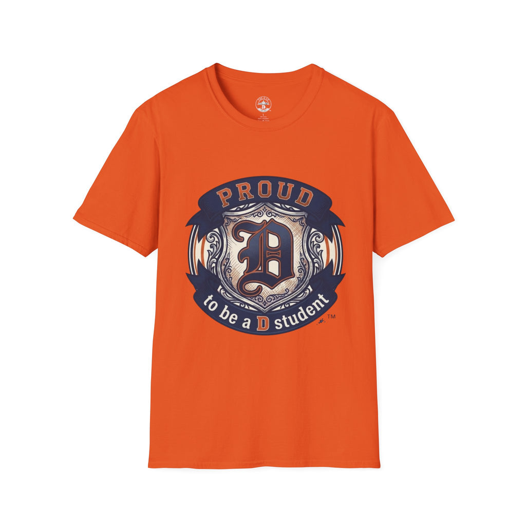 Detroit Pride "PROUD" Vintage Crest T-Shirt — Motor City Hometown Graphic Cotton Tee