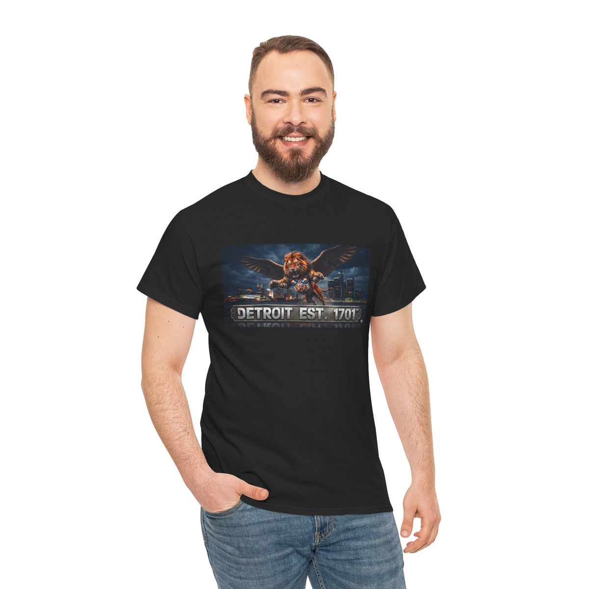 Men's Detroit Fliger Guardian Tee — Detroit Est. 1701 City Pride
