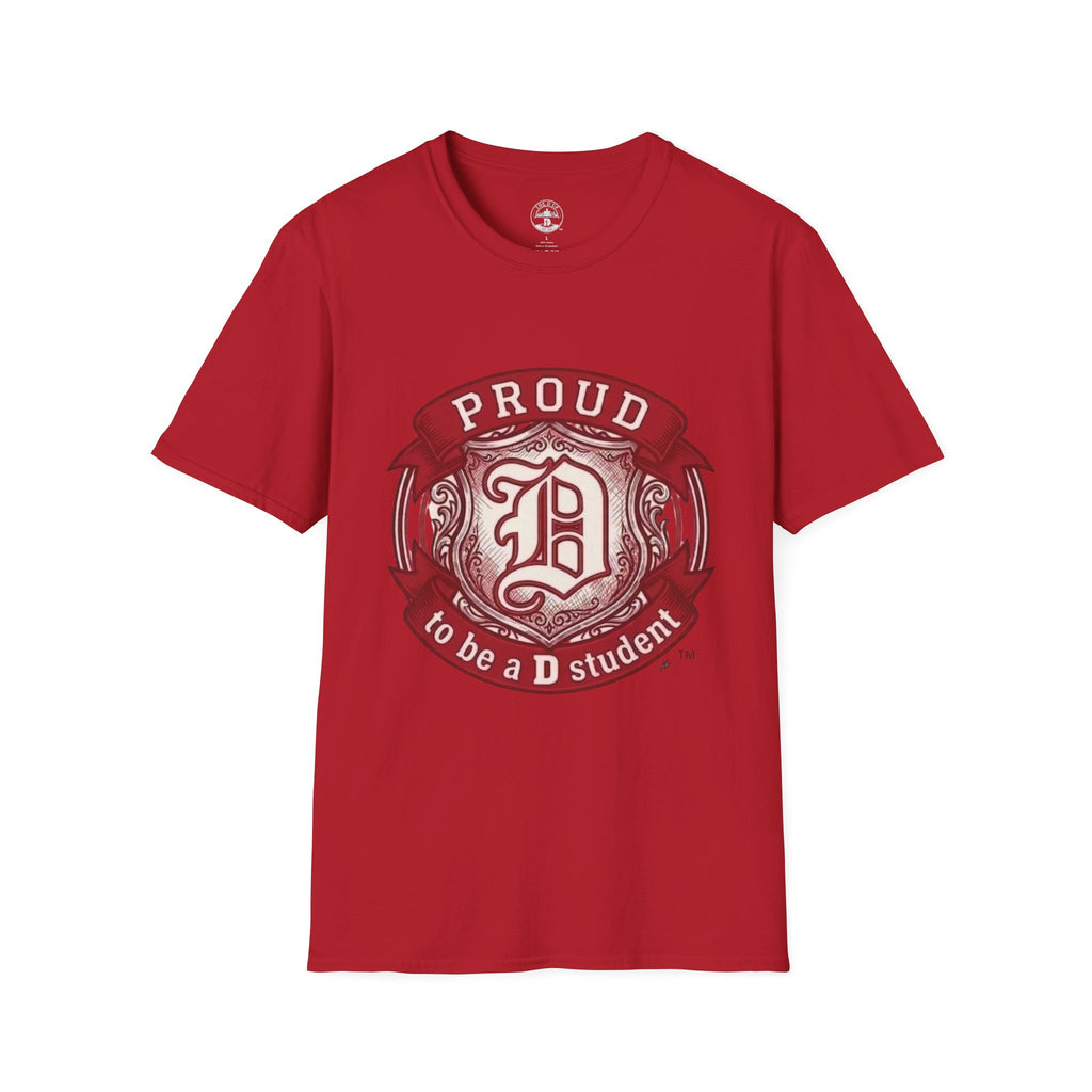 Detroit Pride "PROUD" Vintage Crest T-Shirt — Motor City Hometown Graphic Cotton Tee