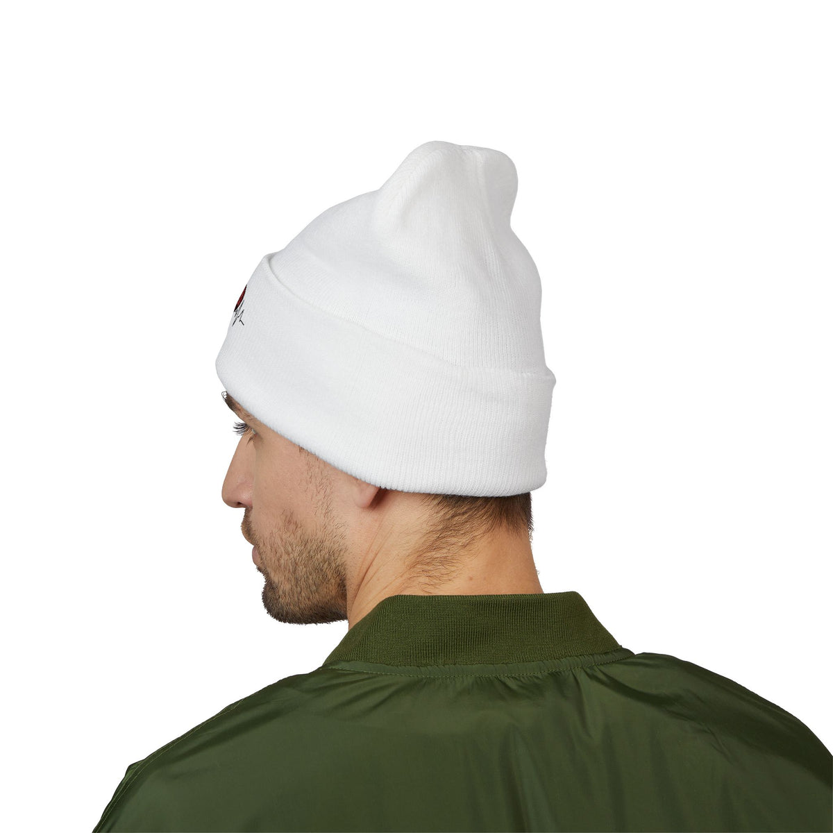 Detroit Heartbeat Beanie — Embroidered Cuffed Knit Hat