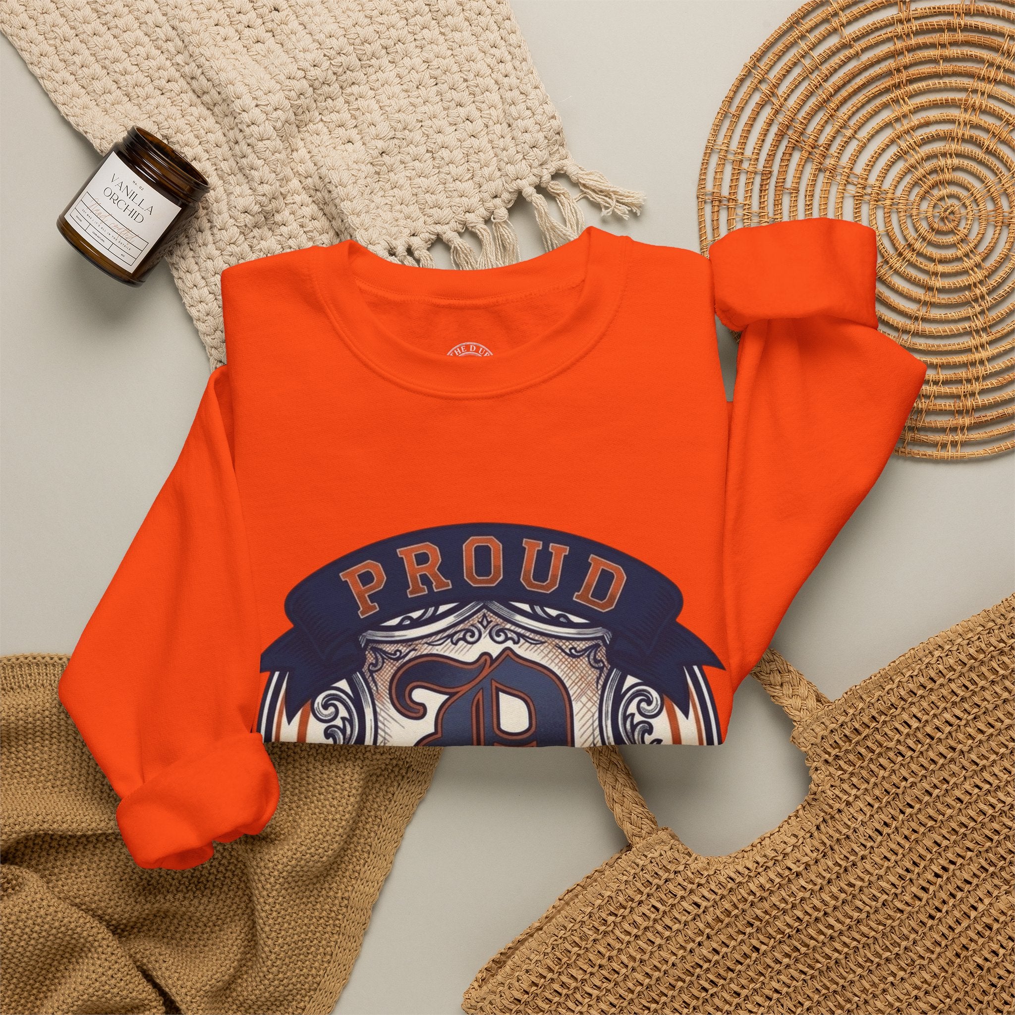 Proud to Be a D Detroit Crewneck Sweatshirt(Unisex)