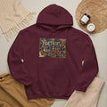 Detroit City Mural Hoodie — Abstract Painterly Graphic Pullover | Motor City Street Art